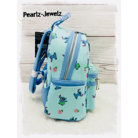 Loungefly Lilo & Stitch Hula Poses Allover Print Backpack BoxLunch Exclusive NWT main image 5